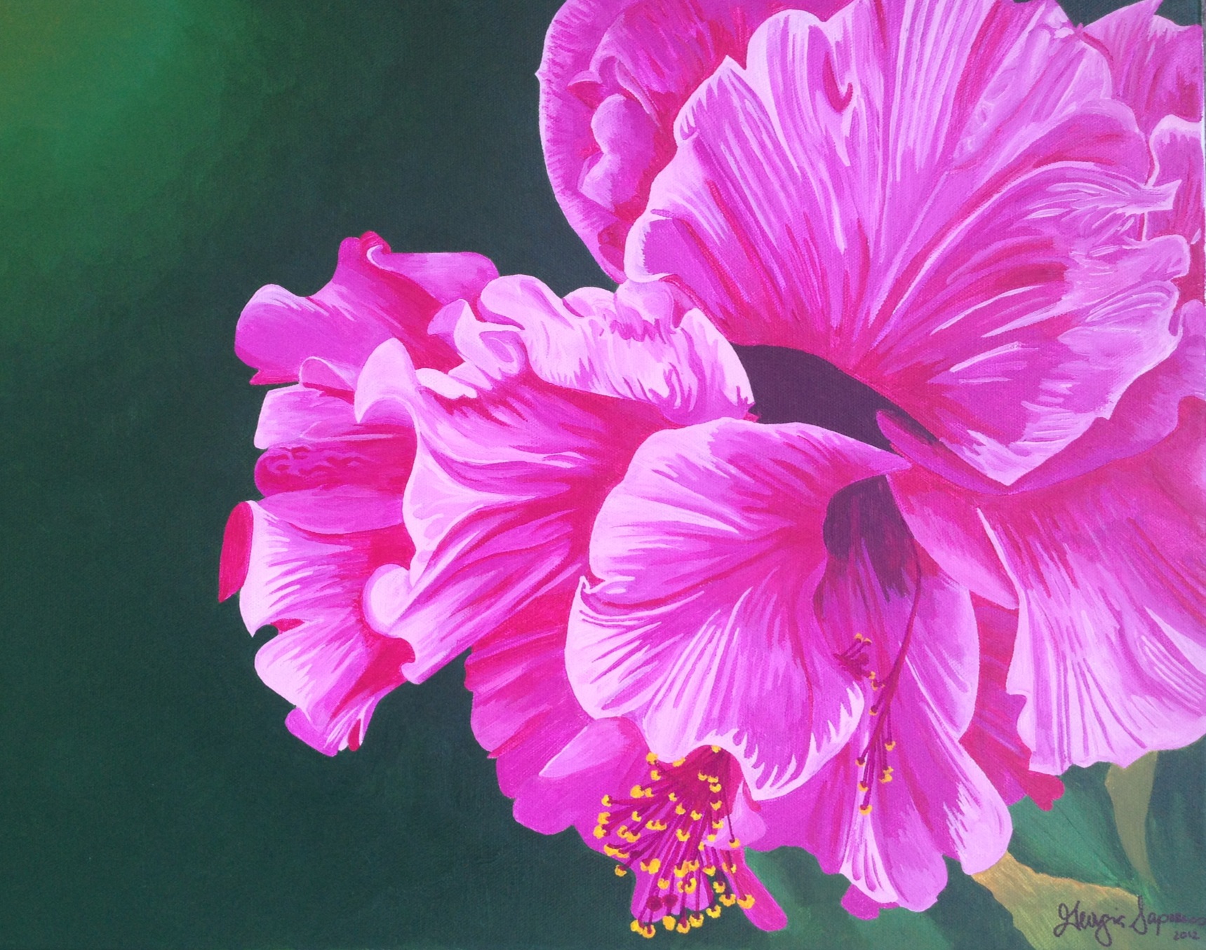 georgiasapounas_hibiscusflower_painting